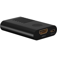 goobay Amplificador de señal HDMI 4K @ 60Hz, Alargador de HDMI negro