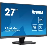 iiyama ProLite XU2793QSU-B7 pantalla para PC 68,6 cm (27") 2560 x 1440 Pixeles Quad HD LED Negro, Monitor LED negro (mate), 68,6 cm (27"), 2560 x 1440 Pixeles, Quad HD, LED, 1 ms, Negro