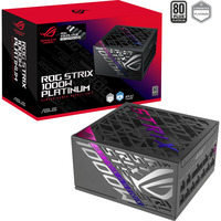 ASUS ROG-STRIX-1000P-GAMING-E, Fuente de alimentación de PC negro, 1000 W, 100 - 240 V, Activo, 130 W, 1000 W, 130 W