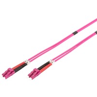 Digitus Cable de parche LWL, dúplex, conector LC > LC, multimodo OM4 violeta claro