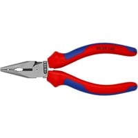 KNIPEX 0822145 alicate Alicates de punta fina, Alicates combi rojo/Azul, Alicates de punta fina, Metal, De plástico, Azul/Rojo, 14,5 cm, 145 g