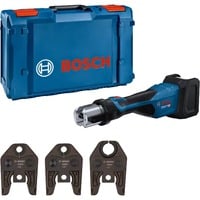 Bosch Herramienta de prensado a batería GPT 18V-32 Professional solo, 18Volt, Kit U, Máquina de la prensa azul