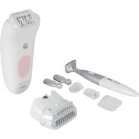 Braun Silk-épil 5 5-230 28 pinzas Rosa, Blanco, Depiladora blanco/Rosa, Rosa, Blanco, 28 pinzas, MicroGrip, 0,5 mm, Batería, Batería integrada