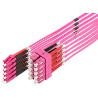 Digitus Cable de parche LWL, dúplex, conector LC > SC, multimodo OM4 violeta claro