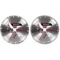 EINHELL Disco de diamante turbo, Ø 230 x 22,23 x 1,8mm, juego de 2, Hoja 