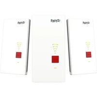 FRITZ! Conjunto de malla 2700 paquete de 3, Repetidor blanco/Gris, Repeater 2700, Repetidor de red, 125 Mbit/s, Wifi, Ethernet, Blanco