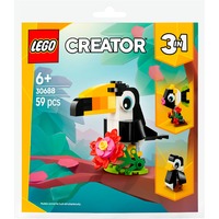 LEGO Creator Tucán Tropical, Juegos de construcción Juego de construcción, 6 año(s), Plástico, 59 pieza(s), 45 g