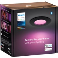 Philips Hue Hue White & Color Ambiance Slim Lámpara empotrable 90 mm, Luz de LED negro