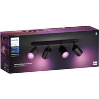 Philips Hue White & Color Ambiance Fugato foco 4 piezas, Luz de LED negro