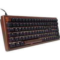 Sharkoon SKILLER SGK50 S2 Wood PBT, Teclado para gaming madera/Negro