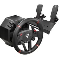 Thrustmaster T598-P Negro, Rojo USB Volante + Pedales Analógico/Digital PC, PlayStation 4, PlayStation 5, Conjunto de simulador negro, Volante + Pedales, PC, PlayStation 4, PlayStation 5, Botón modo, Botón menú, Cruceta, Analógico/Digital, Accionamiento directo, Alámbrico