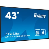 iiyama LE4341S-B2, Pantalla de gran formato negro brillante