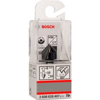 Bosch 2608628407 Cortador de ranura en V, Fresa Cortador de ranura en V, 8 mm, 1,6 cm, 1,6 cm