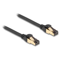 DeLOCK Cable de red RJ-45 Cat.6a S/FTP, con cable en bruto Cat.7 negro