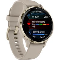 Garmin Venu 3S, SmartWatch beige/Dorado