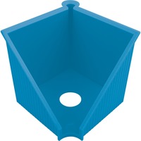 Herlitz 50033454 dispensador de papel para notas Plaza Plástico Azul, Organizador azul, Alemania
