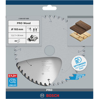 Bosch 2 608 837 689 hoja de sierra circular 16,5 cm 1 pieza(s) Madera, 16,5 cm, 3 cm, 1 mm, 9500 RPM, 1,5 mm