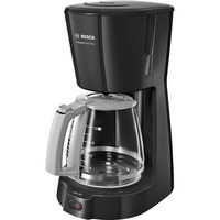 Bosch TKA3A033 cafetera eléctrica Semi-automática Cafetera de filtro 1,25 L negro/Gris, Cafetera de filtro, 1,25 L, De café molido, 1100 W, Negro