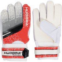 HUDORA Guantes de portero para niños, rojo, Talla M rojo/blanco