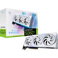 MSI GAMING GeForce RTX 5060 TI 16G TRIO OC WHITE NVIDIA 16 GB GDDR7, Tarjeta gráfica GeForce RTX 5060 Ti, 16 GB, GDDR7, 128 bit, 7680 x 4320 Pixeles, PCI Express x16 5.0