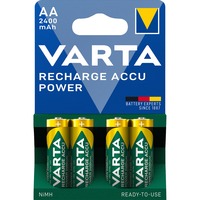 Varta -56756B Pilas domésticas, Batería Batería recargable, AA, Níquel-metal hidruro (NiMH), 1,2 V, 4 pieza(s), 2400 mAh
