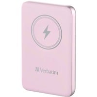 Verbatim Charge 'n' Go Polímero de litio 10000 mAh Cargador inalámbrico Rosa, Banco de potencia rosa, 10000 mAh, Polímero de litio, Quick Charge 3.0, Cargador inalámbrico, Rosa