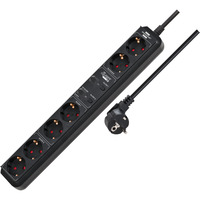 Brennenstuhl Connect Eco-Line regleta WiFi de 6 tomas negro