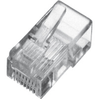 Digitus Conectores modulares CAT.5e para cable redondo, sin blindaje, 100 piezas, Enchufe 