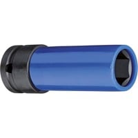 GEDORE Punta de destornillador resistente roja 1/2", SW 17mm, Llave de tubo azul