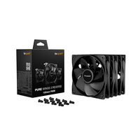 be quiet! Pure Wings 3 120 mm PWM Reverse Triple Pack Black Carcasa del ordenador Ventilador 12 cm Negro 3 pieza(s) negro, Ventilador, 12 cm, 1500 RPM, 80 m³/h, Negro