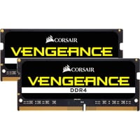 Corsair Vengeance 16GB DDR4-2400 módulo de memoria 2 x 8 GB 2400 MHz, Memoria RAM negro, 16 GB, 2 x 8 GB, DDR4, 2400 MHz, 260-pin SO-DIMM