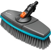 GARDENA Cepillo con mango Cleansystem suave, Cepillos de lavado gris/Turquesa