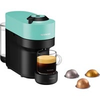 Krups Vertuo Pop XN9204 Totalmente automática Macchina per caffè a capsule 0,56 L, Cafetera de cápsulas negro/Casa de la moneda, Macchina per caffè a capsule, 0,56 L, Cápsula de café, 1500 W, Negro, Color menta