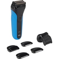 Procter & Gamble Series 3 310BT Máquina de afeitar de láminas Recortadora Negro, Azul negro/Azul, Máquina de afeitar de láminas, Negro, Azul, Batería, Batería integrada, 30 min, 1 h