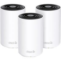 TP-Link Deco XE75 Tribanda (2.4 GHz / 5 GHz / 6 GHz) Wi-Fi 6E (802.11ax) Blanco 3 Interno, Enrutador de malla blanco, Blanco, Interno, 670 m², Tribanda (2.4 GHz / 5 GHz / 6 GHz), Wi-Fi 6E (802.11ax), 802.11a, 802.11b, 802.11g, Wi-Fi 4 (802.11n), Wi-Fi 5 (802.11ac), Wi-Fi 6 (802.11ax), Wi-Fi 6E...