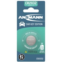 Ansmann CR2032 - Pila de botón de litio para llave de coche, Batería 