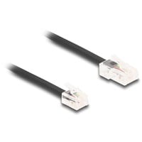 DeLOCK Cable telefónico RJ-45 conector > RJ-11 conector negro