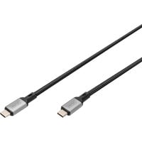 Digitus Cable USB4 Gen 2x2, conector USB-C > conector USB-C, 20 Gbit/s negro/Gris