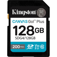 Kingston SDG4/128GB, Tarjeta de memoria negro