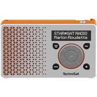 TechniSat DigitRadio 1 Portátil Digital Naranja, Plata plateado/Naranja, Portátil, Digital, DAB+,FM, 87.5 - 108 MHz, 174 - 240 MHz, Exploración automática