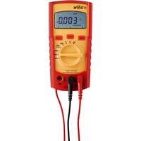 Wiha Multímetro digital 45215, hasta 1.000 V AC, CAT IV, Instrumento de medición rojo/Amarillo