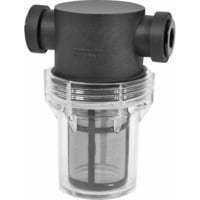 Alphacool Filtro de partículas en línea ES Big 2x G1/4" IG/IG, Filtros negro/Transparente