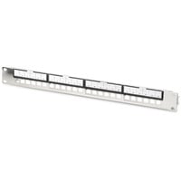 Digitus Panel de parcheo modular, 24 puertos RJ-45, Patch Panel plateado