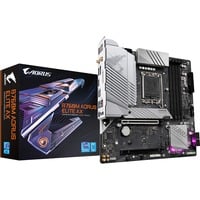 GIGABYTE B760M AORUS ELITE AX, Placa base plateado