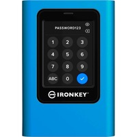 Kingston IronKey Vault Privacy 80 3.84 TB, Unidad de estado sólido azul/Negro