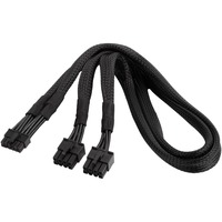 SilverStone SST-PP12-EPS cable de alimentación interna 0,55 m negro, 0,55 m, 2 x EPS 8-pin, 12 pines, Macho, Macho, Derecho