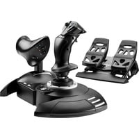 Thrustmaster T.Flight Full Kit X Negro USB Palanca de mando Analógico/Digital PC, Xbox, Conjunto negro, Palanca de mando, PC, Xbox, Cruceta, Analógico/Digital, Alámbrico, USB