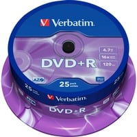 Verbatim VB-DPR47S2A Dvds en blanco, DVDs vírgenes DVD+R, 120 mm, Eje, 25 pieza(s), 4,7 GB