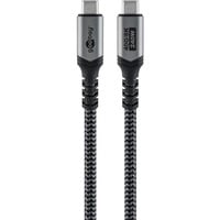 goobay 74213, Cable negro/Gris