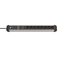 Brennenstuhl Regleta Premium-Protect-Line de 8 tomas negro/Aluminio